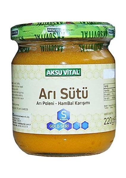 Aksu Vital Arı Sütü Bal Polen (S) 18.000 Mg Yetişkin modelleri