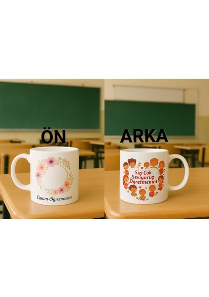 Öğretmenler Günü Için Kişiye Özel Resim Baskılı Kupa Bardak, Öğretmene Hediyelik Kupa Fincan