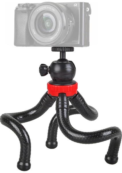 Ayex Mt-10 Esnek Mini | Küresel Kafa ve Telefon Tutucu, Kamera & Akıllı Telefon Uyumlu, 27 Cm, 1 kg Taşıma Kapasiteli