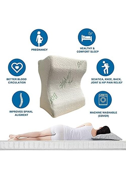 Planet Visco Yastık Bambu Yastık Ortopedik Bacak Arası Yastığı Destekli Ortopedik Avokado Yastık indirimleri