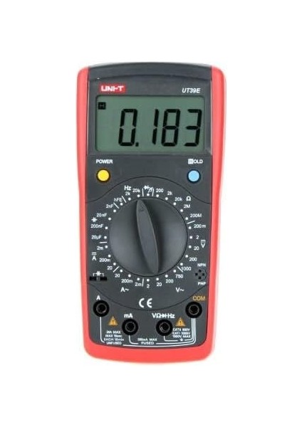 Unı-T Ut 39E Dijital Multimetre Ölçü Aleti+Globe Bant Hediye indirimleri