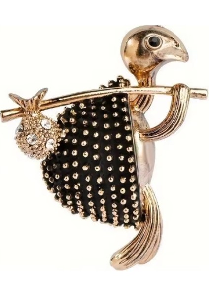 Bronz Şık Kaplumbağa Broş