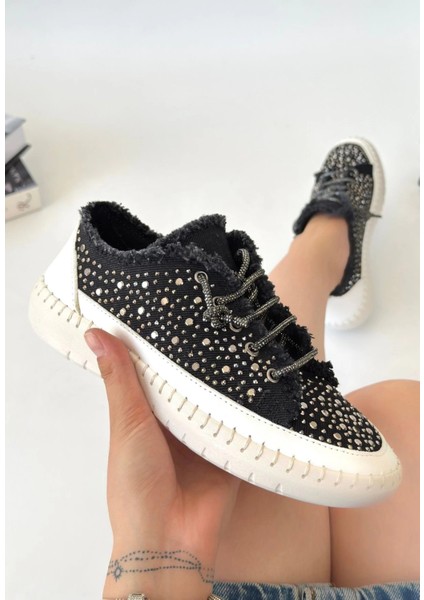 Guji Siyah Kot Bağcıklı Spor Ayakkabı modelleri