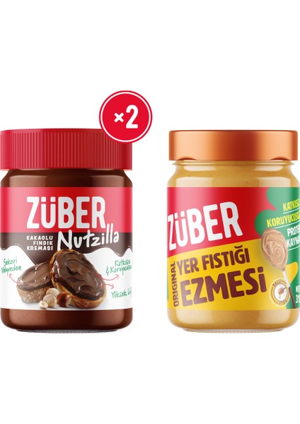 Nutzilla X2 + Original Fıstık Ezmesi X1