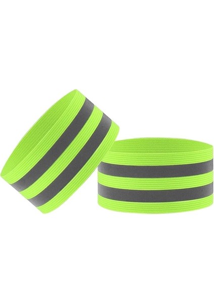 Yansıtıcılı Reflektörlü Kol ve Ayak Bandı, Reflektif Yüksek Görünürlüklü Reflektör Bant Emniyet Bilekliği Bisiklet, Yürüyüş, Motosiklet Sürme Veya Koşu Binicilik Için 2 Adet (Asorti)