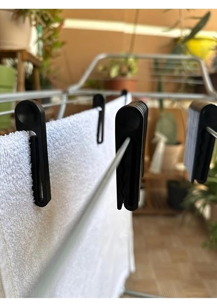 Way 20 Adet Yeni Nesil Iz Bırakmaz Ataç Mandal Dayanıklı Elbise Kurutma Mandalı (Siyah) indirimleri