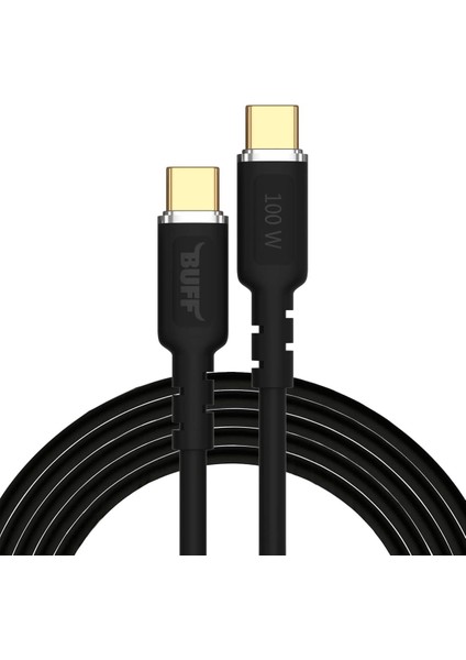BL67 Pd 100W Type-C To Type-C 5.0A 1.2m ve Şarj Kablosu (Siyah)