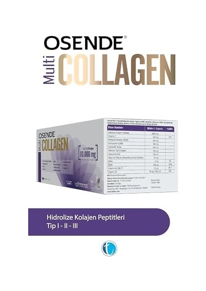 Osende Multi Collagen 30 Saşe modelleri