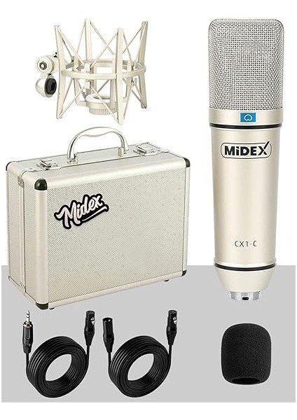 Special Paket-2 Stüdyo Ekipmanları GLX-700RD Ses Kartı Cx1 Mikrofon Kulaklık Stand indirimleri