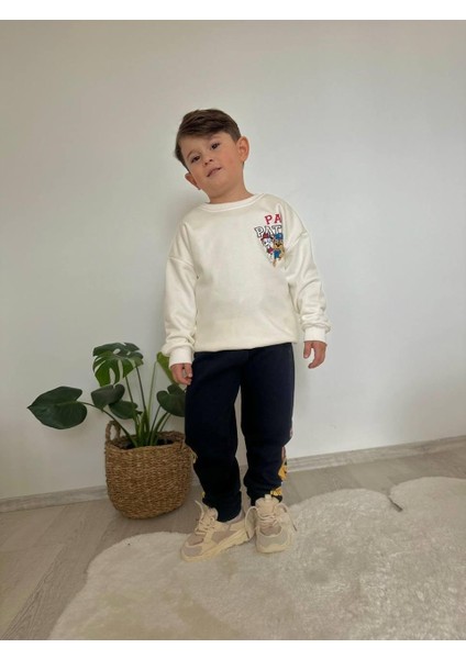Paw Patroll Erkek Çocuk 3 Iplik Şardonlu Alt Üst Takım Süper Kalite Kumaş Sırt Baskı Detaylı