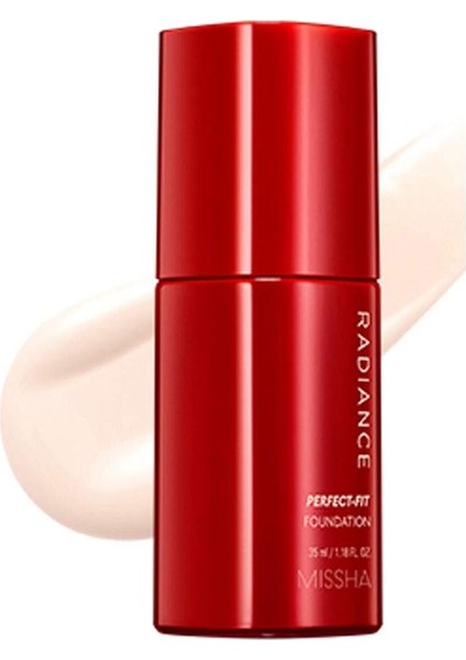 Mıssha Uzun Süre Kalıcı, Mat Bitişli Fondöten Radiance Perfect Fit Foundation (No.21 Fair) SPF30+/PA+++ fiyatları