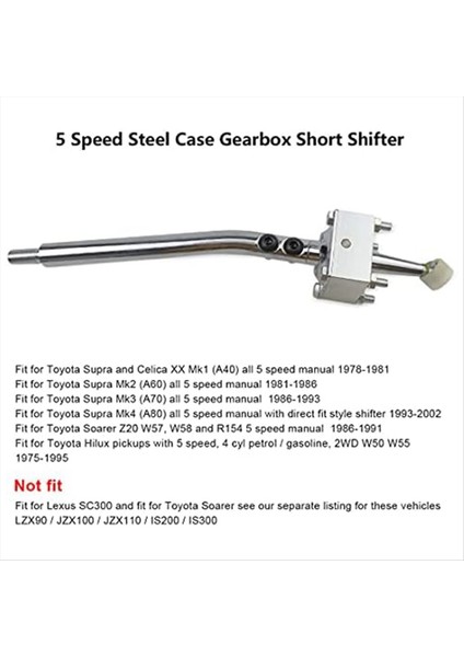 Şanzıman Toyota Supra Için Kısa Değiştirici Celica Hilux Picrup Petrol Mk1 Mk2 Mk3 Mk4 W57 W58 R154 2WD 4 Silindir (Yurt Dışından) indirimleri