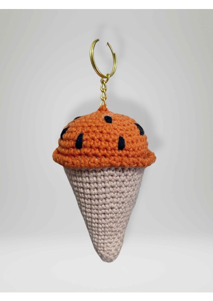 Amigurumi Külah Anahtarlık 10-11 cm Sevimli El Örgüsü Hediyelik Anahtar ve Çanta Aksesuarı (KOD:101)