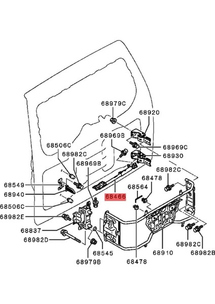Taggate Strut Stopper Genişleme Konaklama Kutupları 5822A020 Mitsubishi Pajero Ns Nt Nw 2006-2024 Arka Kapı Güvenlik Braketi (Yurt Dışından) fırsatları
