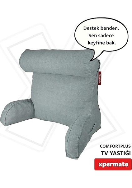 Comfortplus Tv Yastık, Kollu Yastık, Ayarlanabilir Sırt Destek Yastık, Boyun Desteği, Tv Yastık ve Üçgen Yastık, Fermuarlı Sırt Yastık, Bel Yastık (Gri) fiyatları