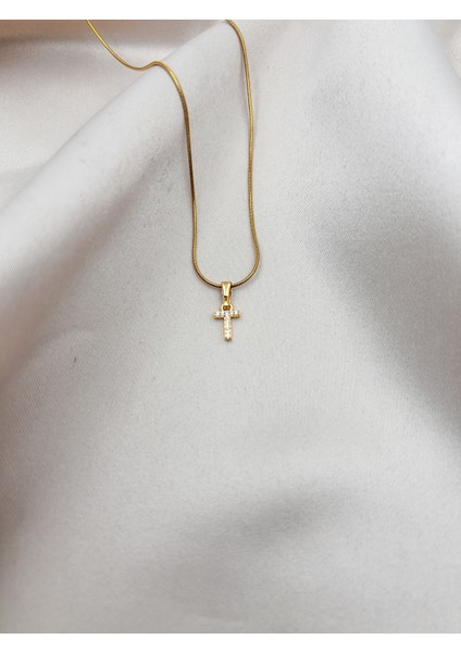 Fıora Çelik Zirkon Taşlı Harf Kolye Sade Şık Gold Ayarlanabilir Zincir Tüm Alfabe fiyatları