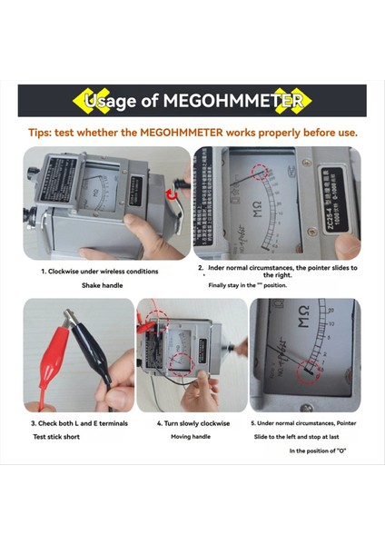 ZC25-4 Yalıtım Direnç Test Cihazı 1000V Trameegger Elektrikçi Megohmeter El Krank Trameegger Alüminyum (Yurt Dışından) fırsatları