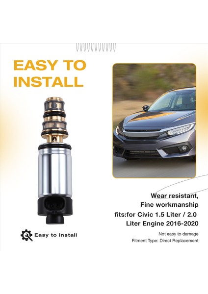 Honda Civic 2016-2020 1 5l 2 0l Için Yeni Klima Kompresör Kontrol Vanası (Yurt Dışından) fırsatları