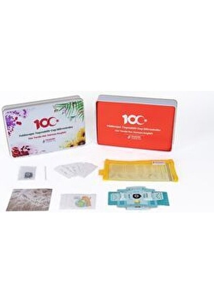 Mikroskop Kaşif Seti 100. Yıl Özel Kutusunda Taşınabilir Araştırma Aracı