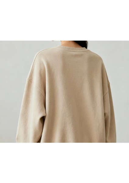 Can Dostum: Pati ve Ben! Oversize Sweatshirt Bej fiyatları