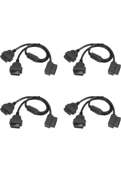 4pcs 50CM Y Stil Obd 2 Obdıı Adaptör Stıfter Kablo Kablosu Erkekten Çift Kadın Obd2 Teşhis Tool Araba Konektör Kablosu (Yurt Dışından)