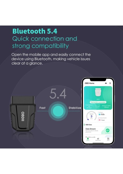 V011 Obd2 Tarayıcı Araç Teşhis Dedektörü Hata Kodu Temizleyici Aracı Bluetooth 5 4 Ios Android Otomatik Tarama Onarım Araçları (Yurt Dışından) modelleri