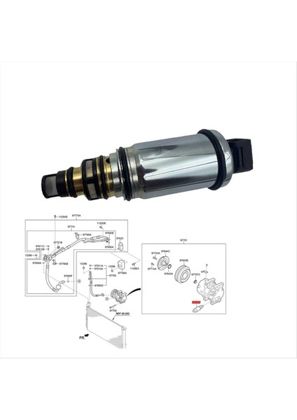 Car Klima Pompası Kompresör Kontrol Vanası 97674-3M001 Hyundai Santa Fe Elantra I30 IX35 Kia Rio Sorento Optima 2011-2019 (Yurt Dışından) indirimleri