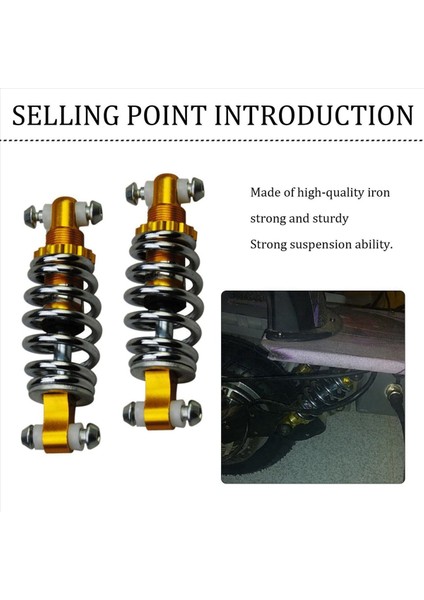 Elektrikli Bisiklet Scooter E Bisiklet Yay Arka Şok Için 2x Motosiklet Arka Şok Emici (Yurt Dışından) modelleri