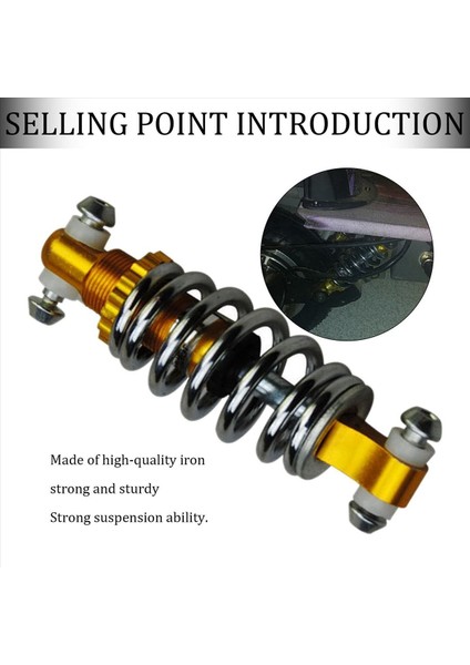 Elektrikli Bisiklet Scooter E Bisiklet Yay Arka Şok Için 2x Motosiklet Arka Şok Emici (Yurt Dışından) indirimleri