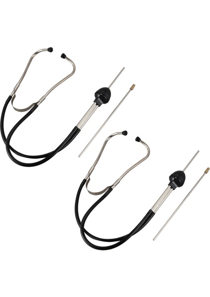 2x Araç Stetoskop Otomatik Mekanik Motor Silindir Stetoskop Işitme Aracı Araç Motor Test Cihazı Teşhis Aracı (Yurt Dışından)