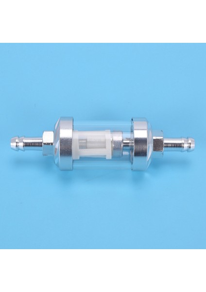 4x Evrensel Krom Cam Yakıt Petrol Petrol Motoru Sline Filtre 5/16 Inç 8mm Motosikletler Için Gümüş (Yurt Dışından) modelleri