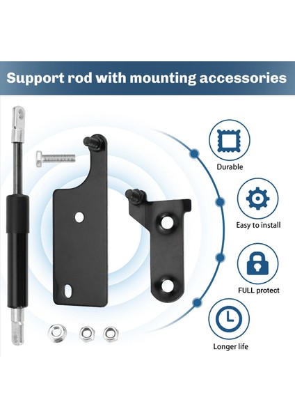 Toyota Hilux GUN125 Için Revo 2015 2016 2017 Pikap Aksesuarları Paslanmaz Arka Bagaj Kapağı Yavaş Gaz Şok Yardım Struts Damper (Yurt Dışından) indirimleri
