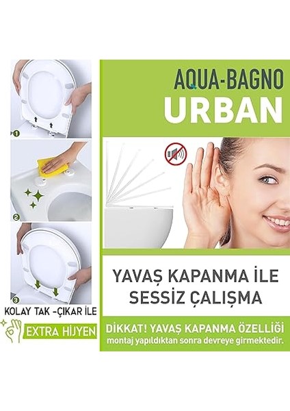 Bagno Urban Yavaş Kapanan Klozet Kapağı indirimleri