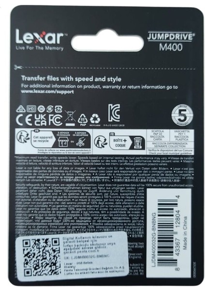 M400 Metal 32GB USB 150MB/S 3.2 Gen1 Flash Bellek modelleri