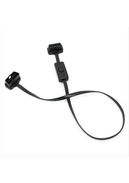 Obd2 Erkek - Kadın Sağ Açısı Diyagnostik Uzatma Kablosu 60CM Güç Anahtarı Obd Anahtar Kablo Teşhis Aracı (Yurt Dışından) modelleri