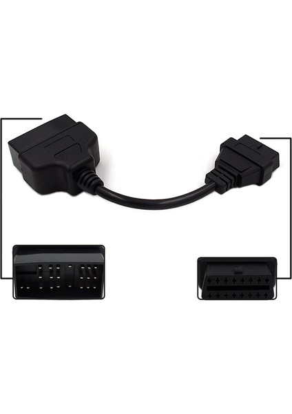 Toyota Için 22PIN - Obdıı 16PIN Toyota Için Dişi Konektör Adaptör Kablosu 22 Pin Obd Iı Obd Teşhis Kablosu (Yurt Dışından) fırsatları