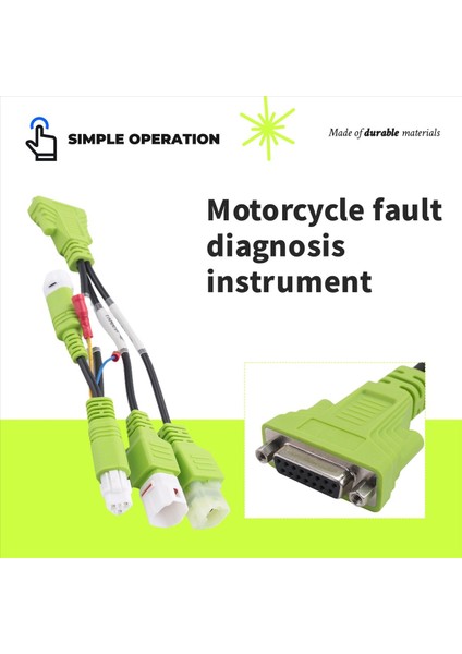Yamaha 3p/3p/4p Honda 4p Konektörü Için Motosiklet Diyagnostik Obd2 Tarayıcı Adaptör Kablosu (Yurt Dışından) fırsatları