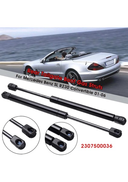 2x Araç Arka Bagaj Bagaj Gaz Bahar Struts Prop Asansör Desteği Mercedes-Benz Sl R230 Convertible 2001-2006 2307500036 (Yurt Dışından) fiyatları