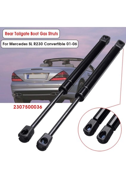 2x Araç Arka Bagaj Bagaj Gaz Bahar Struts Prop Asansör Desteği Mercedes-Benz Sl R230 Convertible 2001-2006 2307500036 (Yurt Dışından) modelleri