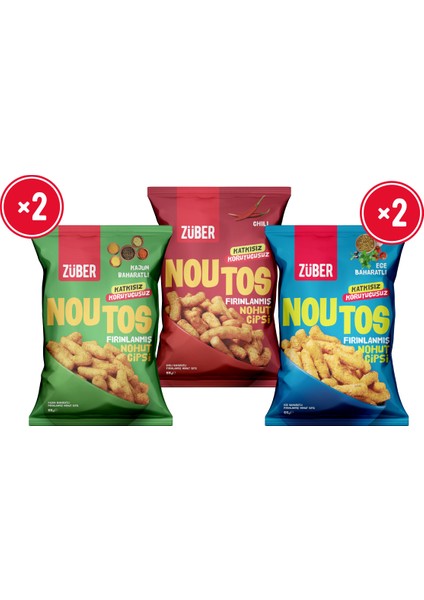Noutos Nohut Cipsi Tanışma Paketi 55g X 5 Adet