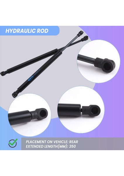 2pcs Arka Bagaj Şokları Asansör Strut Desteği 51248254281 Bmw 3 Serisi E46 323 325 328 330 M3 (Yurt Dışından) indirimleri