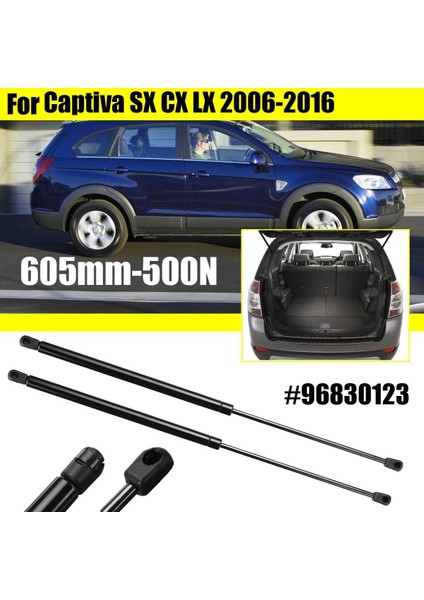 1 Çift Arka Kapı Bagaj Kapağı Gaz Yay Desteği Struts 605MM-500N Holden Captiva Sx Cx Lx 2006-2016 96830123 (Yurt Dışından) fiyatları