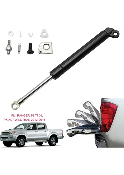 2x Araba Bagaj Kapağı Yardım Şok Araç Bagaj Kapağı Gaz Yardımı Ford Ranger Için Yavaşlama Dikkatleri T6 T7 Xl 2012-2016 Kamyon (Yurt Dışından) fiyatları