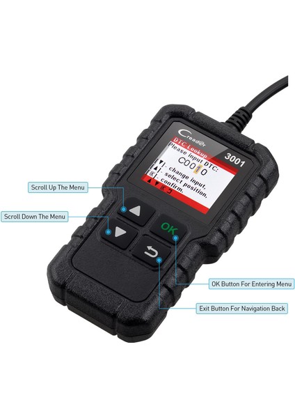 Başlat X431 CR3001 Auto Full Obd2 Obdıı Kodu Okuyucu Tarayıcı Obd 2 Seyirci 3001 (Yurt Dışından) modelleri