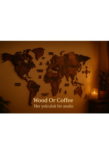 Bunn 2022 Ahşap Dünya Haritası modelleri