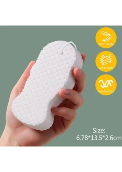 Banyo Ölü Deri Sökücü - Masaj Süngeri ve Vücut Duş Süngeri - Cilt Temizleyici - Yoğun Peeling Fırçası - Bebek Süngeri