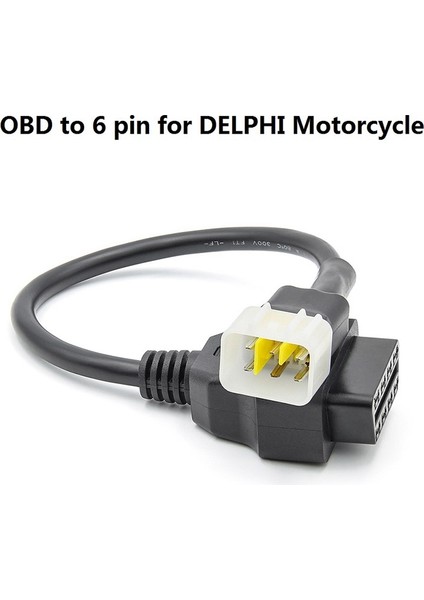 Delphi Için 6 Pin 16 Pin Adaptör Kablo Motosiklet Arızası Algılama Konnektörü (Yurt Dışından) modelleri