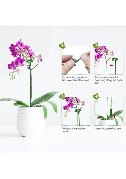 180PCS Bitki Destekleri Set - 60 Paket Çiçek Bitki Bahçesi Çubukları (3 Boyut) 60 Bitki Destek Klipleri ve 60 Orkide Klipsleri (Yurt Dışından) fiyatları