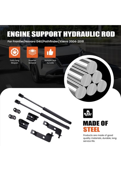 Nissan Için Ön Başlık Kaput Gazını Germe Asansör Desteği Frontier Navara D40 Frontier Xterra Pathfinder 2004-2018 (Yurt Dışından) indirimleri