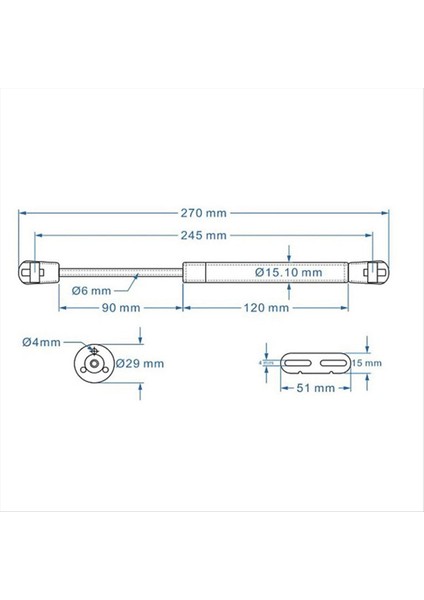 Mutfak Dolap Kapısı Yumuşak Kalın Yakın Menteşe Hidrolik Gaz Asansör Desteği Destek Basıncı 80N (Yurt Dışından) modelleri
